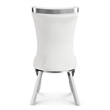 Furniture of America Balast Velvet Upholstered Side Chairs in White (Set of 2)