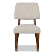 Furniture of America Forma Solid Wood Side Chairs in Walnut (Set of 2)