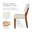 Furniture of America Forma Solid Wood Side Chairs in Walnut (Set of 2)
