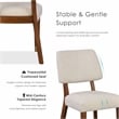 Furniture of America Forma Solid Wood Side Chairs in Walnut (Set of 2)