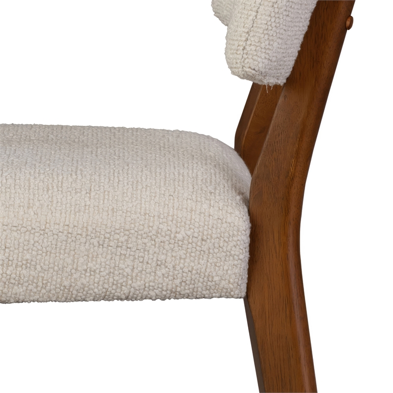 Furniture of America Forma Solid Wood Side Chairs in Walnut (Set of 2)