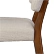 Furniture of America Forma Solid Wood Side Chairs in Walnut (Set of 2)