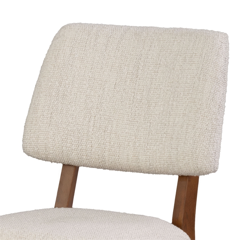 Furniture of America Forma Solid Wood Side Chairs in Walnut (Set of 2)