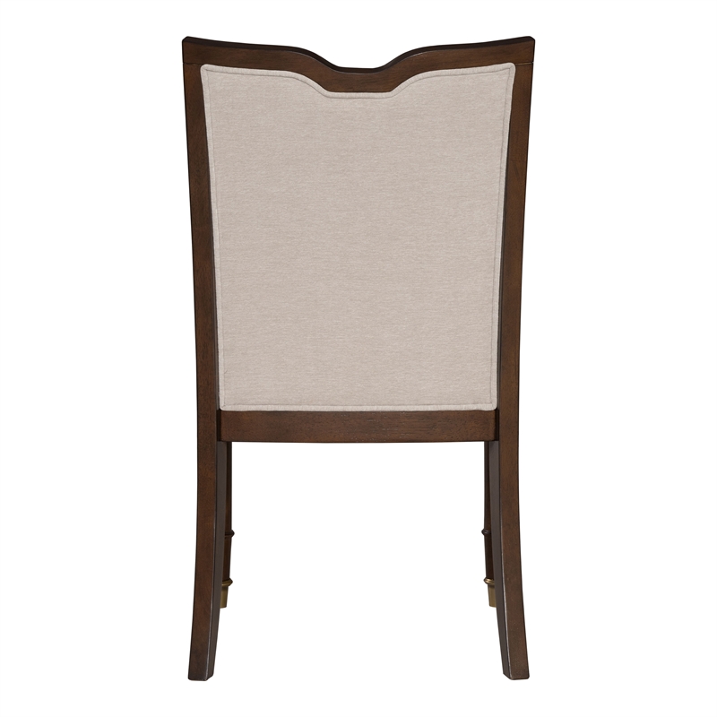 Furniture of America Aiyana Solid Wood Side Chairs in Cherry (Set of 2)