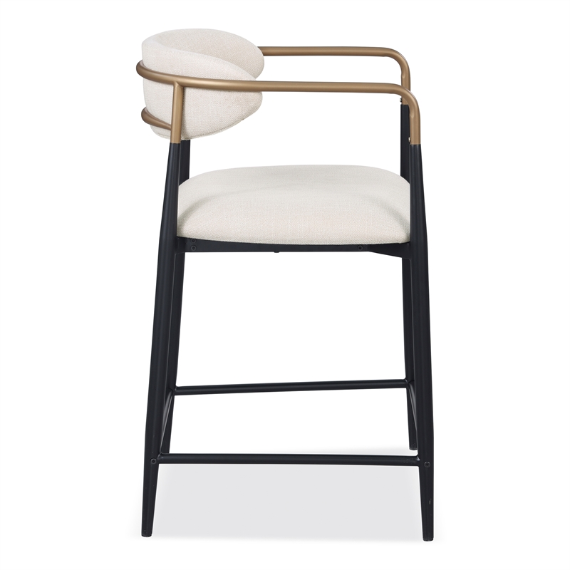 Furniture of America Kinsey Wood Counter Dining Chairs in Black (Set of 2)