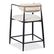 Furniture of America Kinsey Wood Counter Dining Chairs in Black (Set of 2)