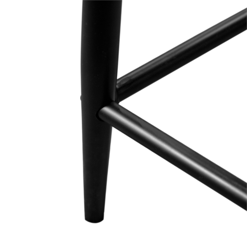 Furniture of America Kinsey Wood Counter Dining Chairs in Black (Set of 2)