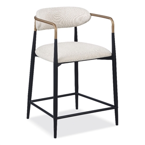 Furniture of America Kinsey Wood Counter Dining Chairs in Black (Set of 2)