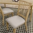 Furniture of America Eamon Solid Wood Windsor Side Chairs in Brown (Set of 2)
