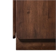 Furniture of America Nazaen Solid Wood Multi-Storage Server in Walnut