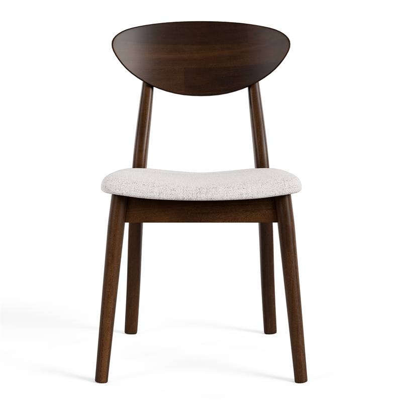 Furniture of America Nazaen Solid Wood 7-Piece Dining Table Set in Walnut