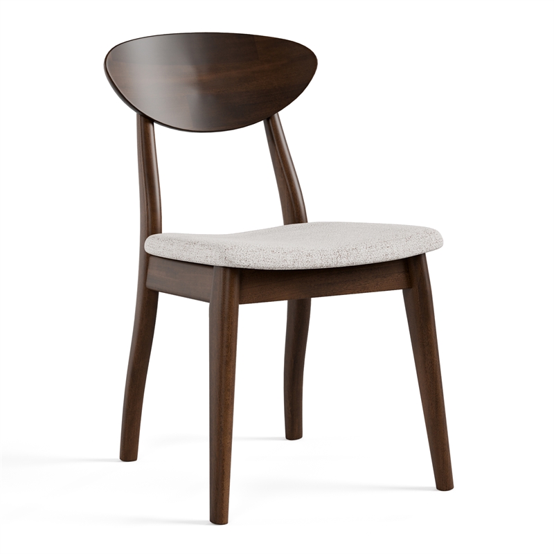 Furniture of America Nazaen Solid Wood 7-Piece Dining Table Set in Walnut