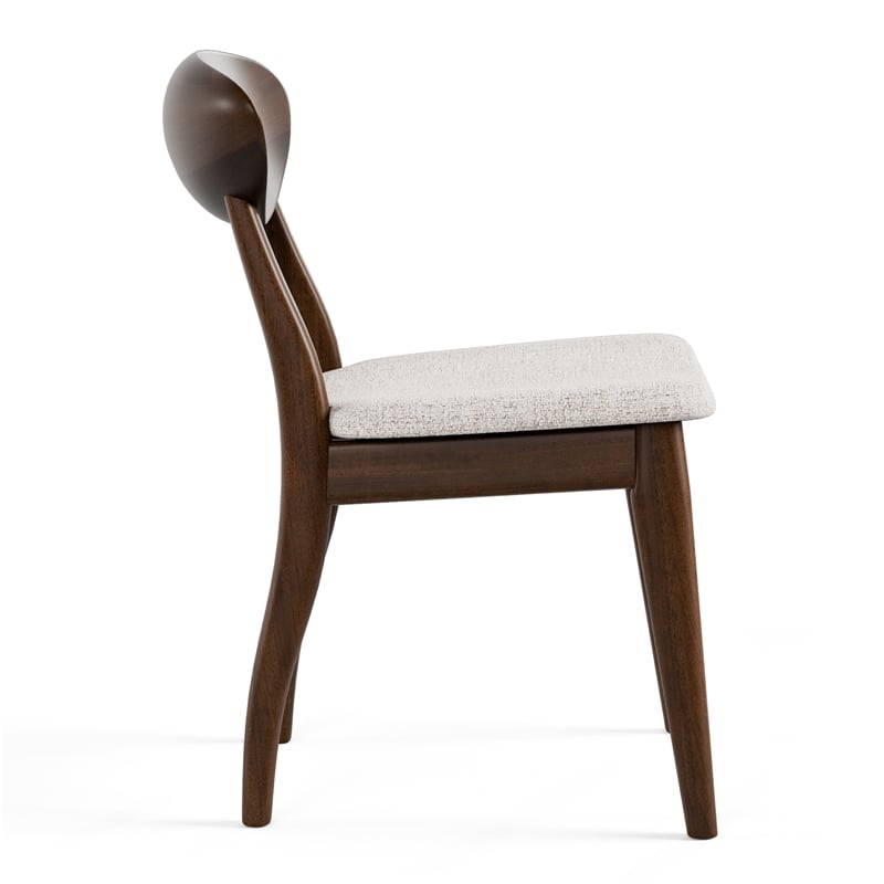 Furniture of America Nazaen Solid Wood 7-Piece Dining Table Set in Walnut