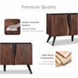 Furniture of America Nazaen Solid Wood Sculpted 62-inch Server in Walnut