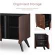 Furniture of America Nazaen Solid Wood Sculpted 62-inch Server in Walnut