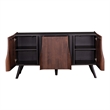 Furniture of America Nazaen Solid Wood Sculpted 62-inch Server in Walnut