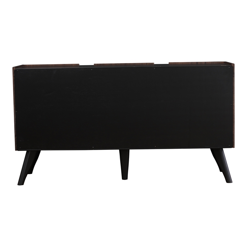 Furniture of America Nazaen Solid Wood Sculpted 62-inch Server in Walnut