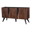 Furniture of America Nazaen Solid Wood Sculpted 62-inch Server in Walnut