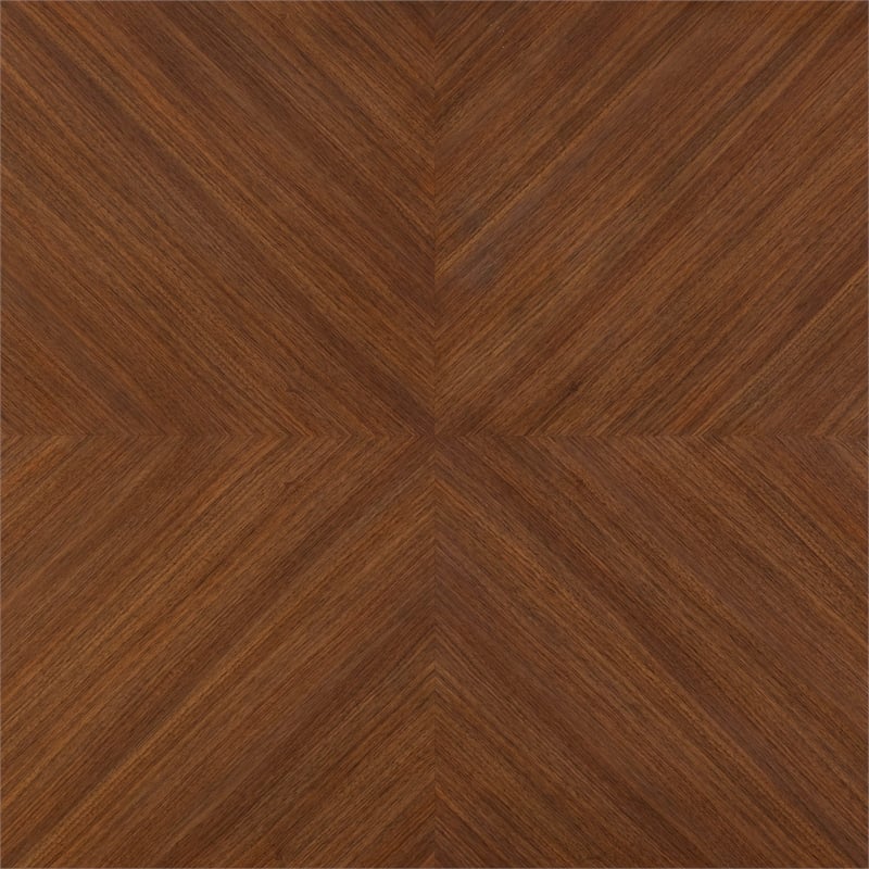 Furniture of America Forma Solid Wood 5-Piece Dining Table Set in Walnut