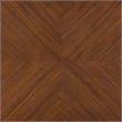 Furniture of America Forma Solid Wood 5-Piece Dining Table Set in Walnut