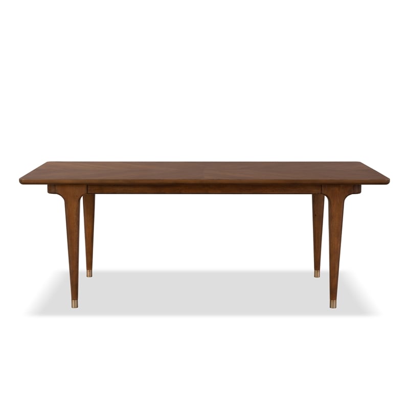 Furniture of America Forma Solid Wood 5-Piece Dining Table Set in Walnut