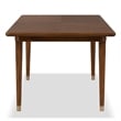 Furniture of America Forma Solid Wood 5-Piece Dining Table Set in Walnut