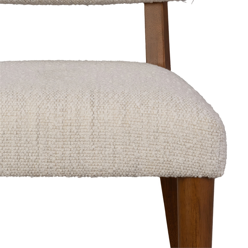 Furniture of America Forma Solid Wood 7-Piece Dining Table Set in Walnut