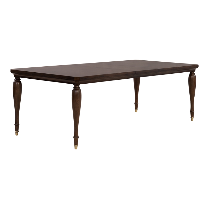 Furniture of America Aiyana Solid Wood 7-Piece Dining Table Set in Cherry