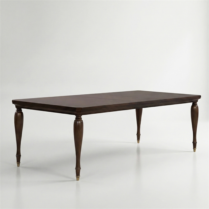 Furniture of America Aiyana Solid Wood 7-Piece Dining Table Set in Cherry