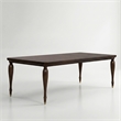 Furniture of America Aiyana Solid Wood 7-Piece Dining Table Set in Cherry