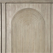 Furniture of America Selyra Solid Wood Server with Embossed Panel Doors in Oak