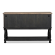 Furniture of America Peregrine Solid Wood Multi-Storage Black Server with Doors