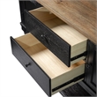 Furniture of America Peregrine Solid Wood Multi-Storage Black Server with Doors