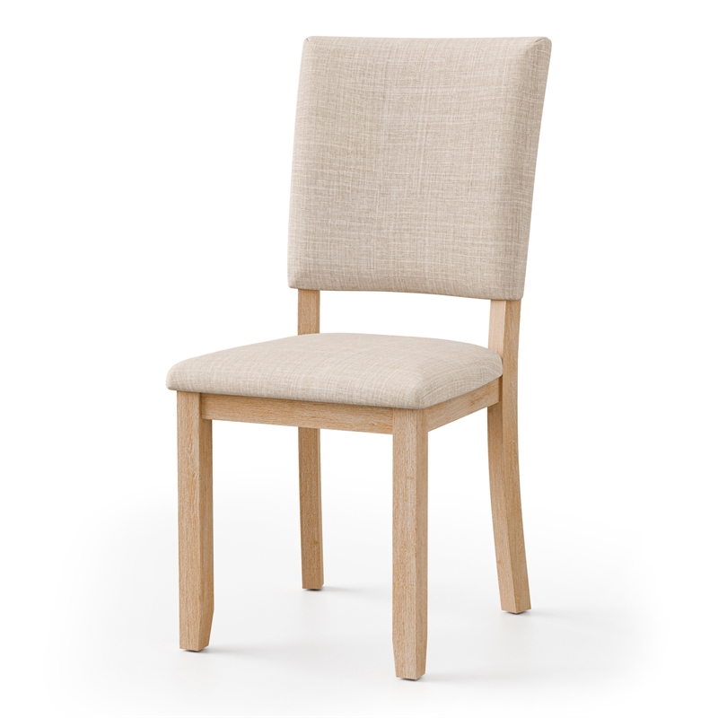 Furniture of America Fagan Fabric Upholstered Side Chairs in Brown (Set of 4)