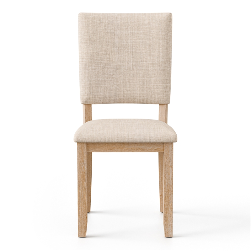 Furniture of America Fagan Fabric Upholstered Side Chairs in Brown (Set of 4)