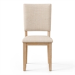 Furniture of America Fagan Fabric Upholstered Side Chairs in Brown (Set of 4)