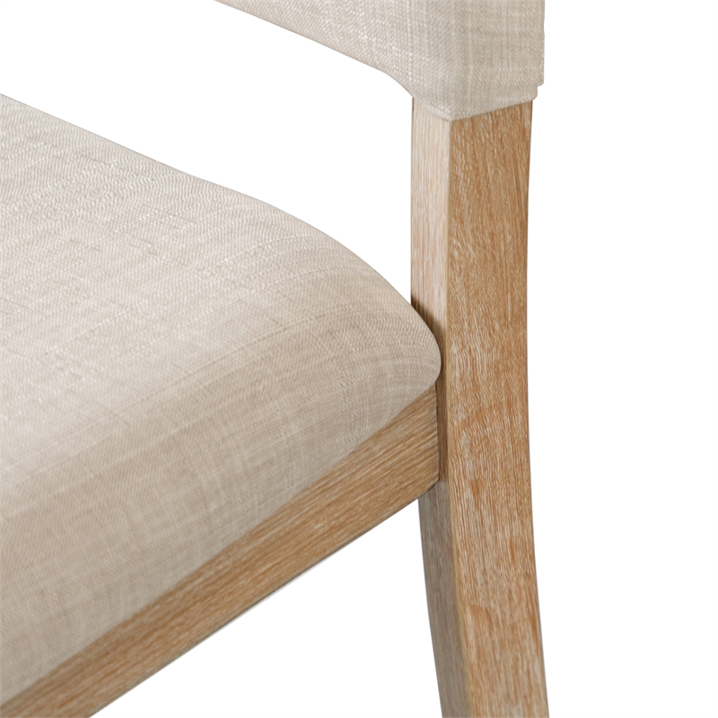 Furniture of America Fagan Fabric Upholstered Side Chairs in Brown (Set of 4)