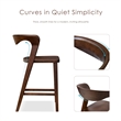 Furniture of America Nazaen Solid Wood Walnut Counter Dining Chairs (Set of 2)