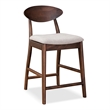 Furniture of America Nazaen Solid Wood Walnut Counter Dining Chairs (Set of 2)