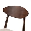 Furniture of America Nazaen Solid Wood Walnut Counter Dining Chairs (Set of 2)