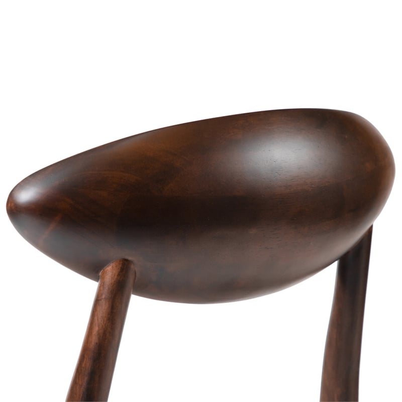 Furniture of America Nazaen Solid Wood Walnut Counter Dining Chairs (Set of 2)