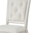 Furniture of America Gelbero Chenille Tufted Side Chairs in White (Set of 2)