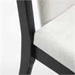 Furniture of America Miranda Chenille Upholstered Black Side Chairs (Set of 2)