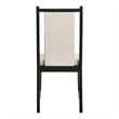 Furniture of America Miranda Chenille Upholstered Black Side Chairs (Set of 2)