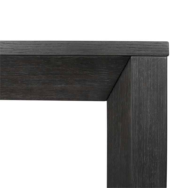 Furniture of America Dannen Solid Wood 7-Piece Dining Table Set in Black