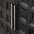Furniture of America Dannen Solid Wood Storage 4-Door Server in Black