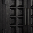 Furniture of America Dannen Solid Wood Storage 4-Door Server in Black