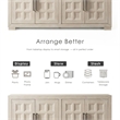 Furniture of America Dannen Solid Wood Storage 4-Door Server in Brown