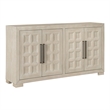 Furniture of America Dannen Solid Wood Storage 4-Door Server in Brown