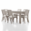 Furniture of America Austin Solid Wood 7-Piece Dining Table Set in Oak
